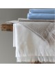 Drap de bain Le Jacquard français Hera Blanc 90x150cm