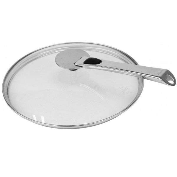 Set de 3 couvercles Cristel Platine inox verre
