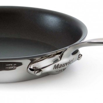 Mauviel 1830 12 Inch Stainless Steel Skillet M' Urban Onyx Handle