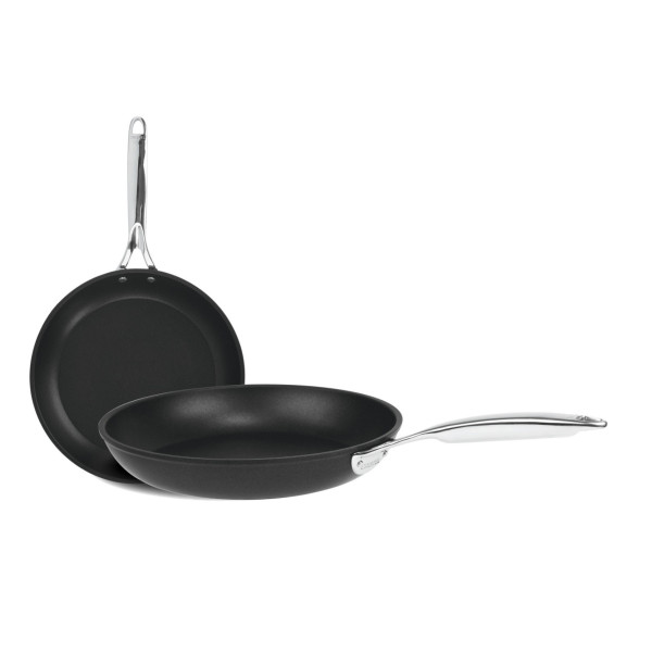 Set batterie de 2 poêles Cristel Castel Pro Ultralu - 24 et 28cm