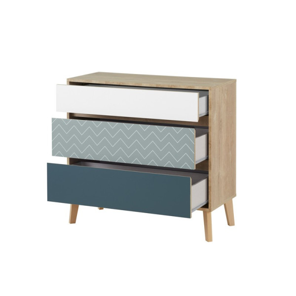 Chambre GAMI Larvik Lit armoire commode bureau