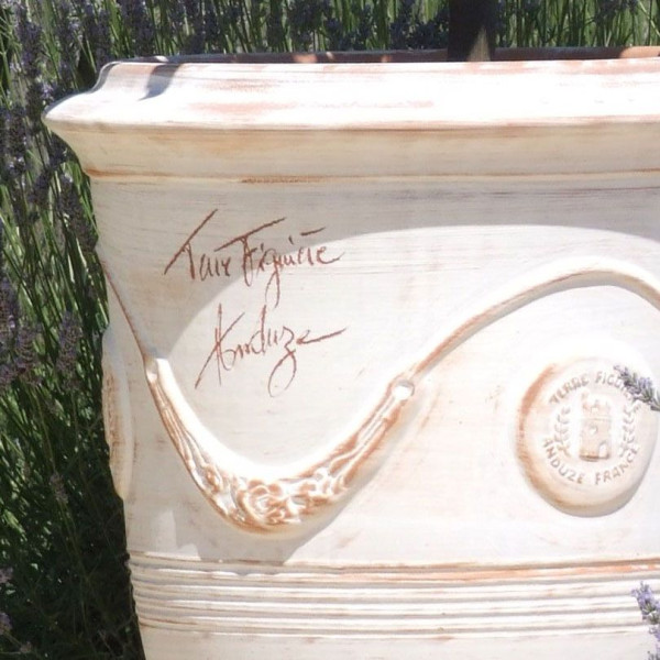 Vase d'Anduze Terre Figuière cérusé naturel - 4 tailles