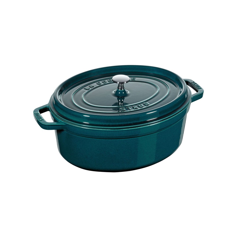 Oval Cocotte cooking pot, cast iron, 37cm/8L, La Mer - Staub