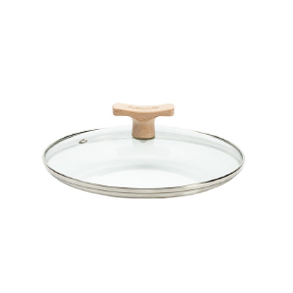Couvercle en verre De Buyer bouton bois - 4 tailles