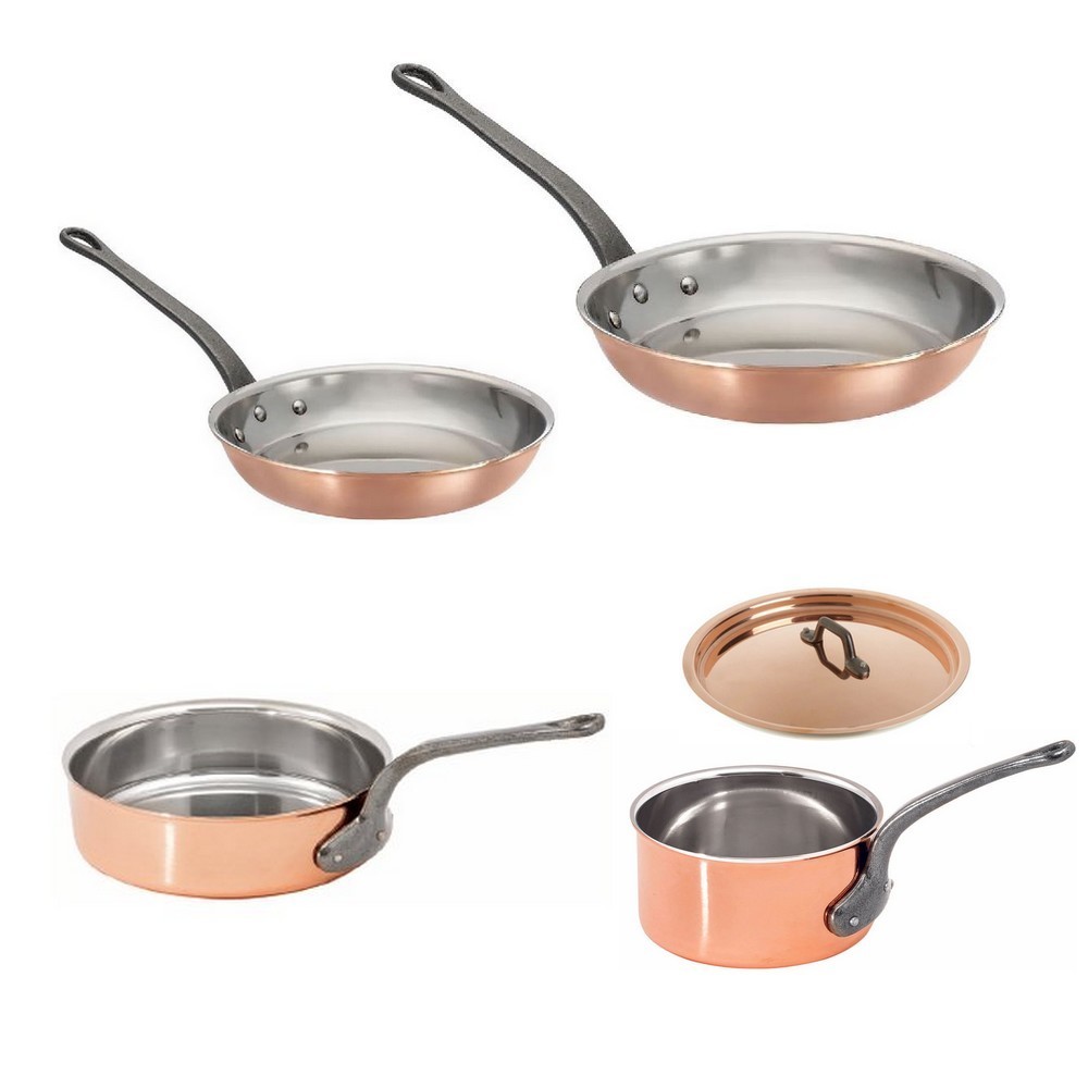 Matfer Bourgeat Copper Sauce Pan With Lid