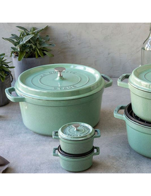 Cocotte Staub Sauge en fonte - 6 diamètres
