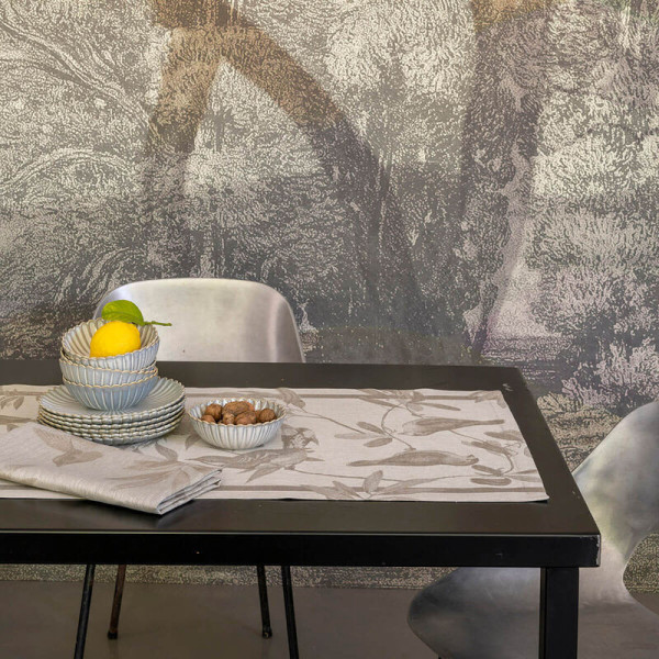 LE JACQUARD FRANCAIS 4 placemats Aviary Volière - 3 colors