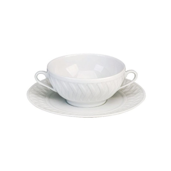 Deshoulières Louisiana 6 broth bowls and saucers