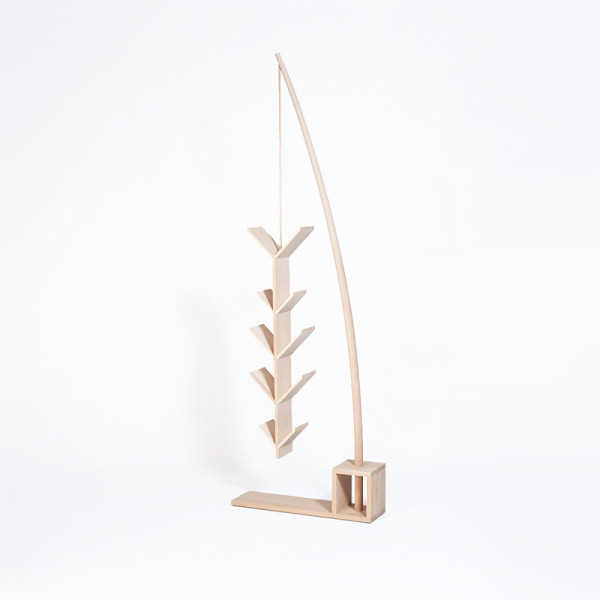Drugeot Manufacture Pêcheur bookcase in solid oak