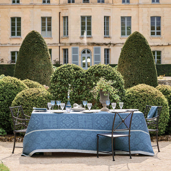 Garnier Thiebaut Tablecloth Blue Harmonie  - 3 sizes