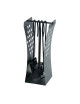Serviteur de cheminée Reignoux h.43cm noir