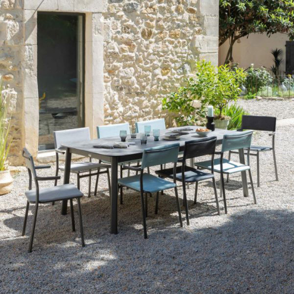 LAFUMA MOBILIER ORON HPL extendable dining table - 2 sizes 2 colours