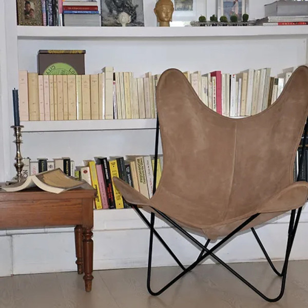 Housse Lodge Airborne croute de cuir pour fauteuil AA