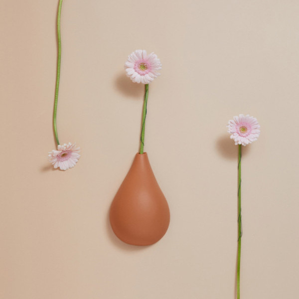 Goutte de terre MONOCHROMIC vase décoration murale - 4 coloris