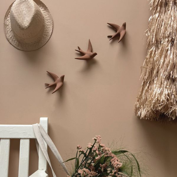 Hirondelle MONOCHROMIC Volage décoration murale - 5 coloris