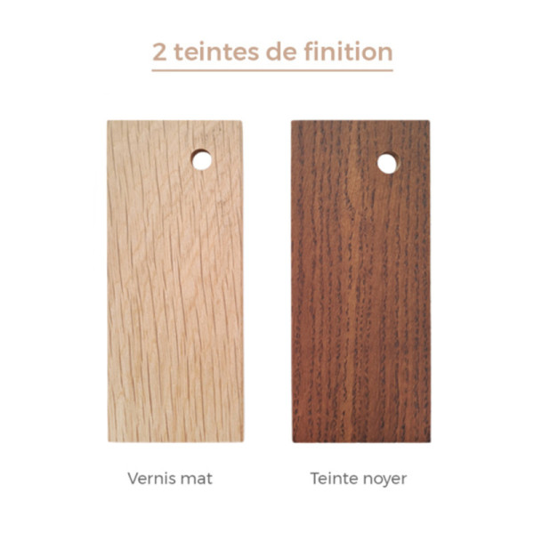 Drugeot Manufacture Tronquée Coat Hook solid oak - 6 colors 2 finishes