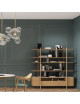 Dasras Stilt bookcase in oak or walnut wood - 10 finishes