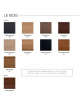 Dasras Liseré coffee table in oak or walnut wood - 10 finishes 2 sizes