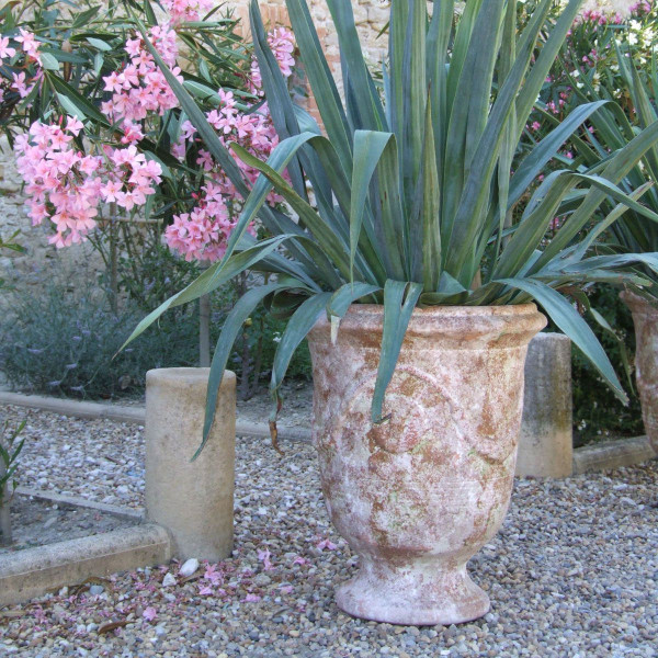Patinated Anduze Planter