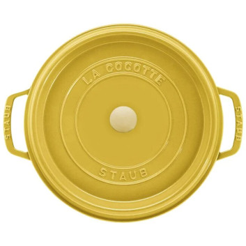 Staub cast iron cocotte round Lemon - 5 diameters