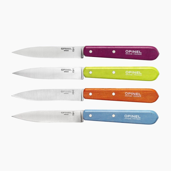 OPINEL box of 4 paring knives n°112 - 2 colors
