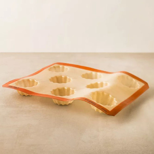 Moule à gâteau 8 mini cakes striés SILPAT en silicone 40x30cm