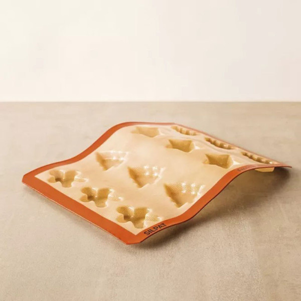 SILPAT 12 Christmas Cookies Silicone Cake Mold 40x30cm