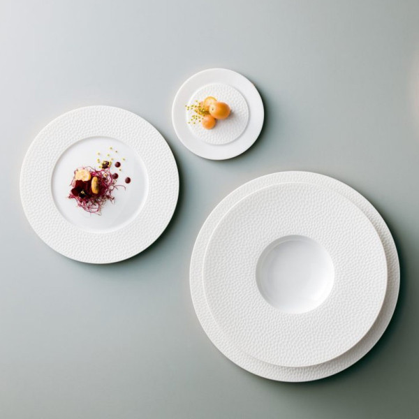 6 assiettes en porcelaine L Fragments DEGRENNE - 6 tailles