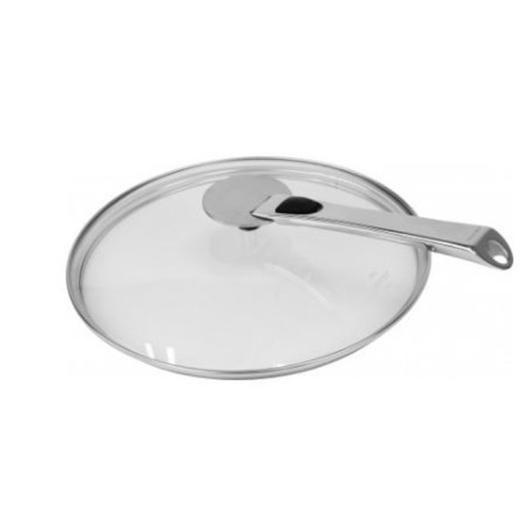Couvercle en verre ovale CRISTEL Platine - 2 tailles