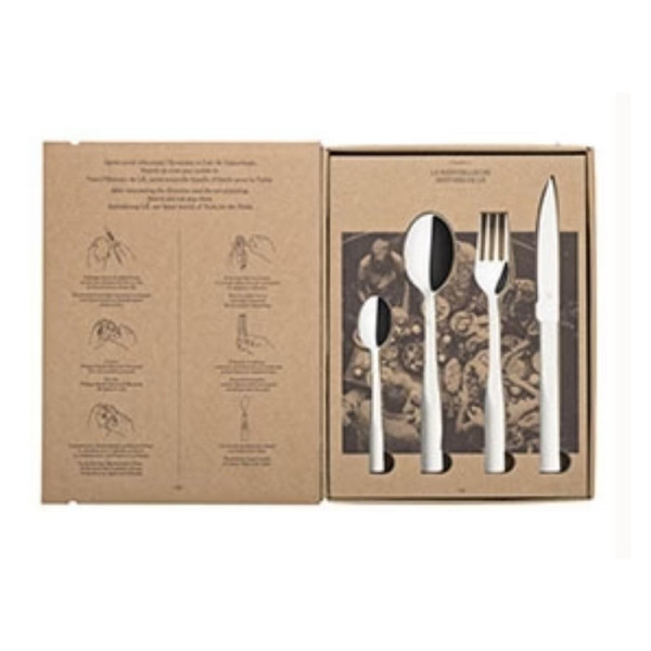 DEGRENNE Box of 24 cutlery L'E Starck Blanc Navet