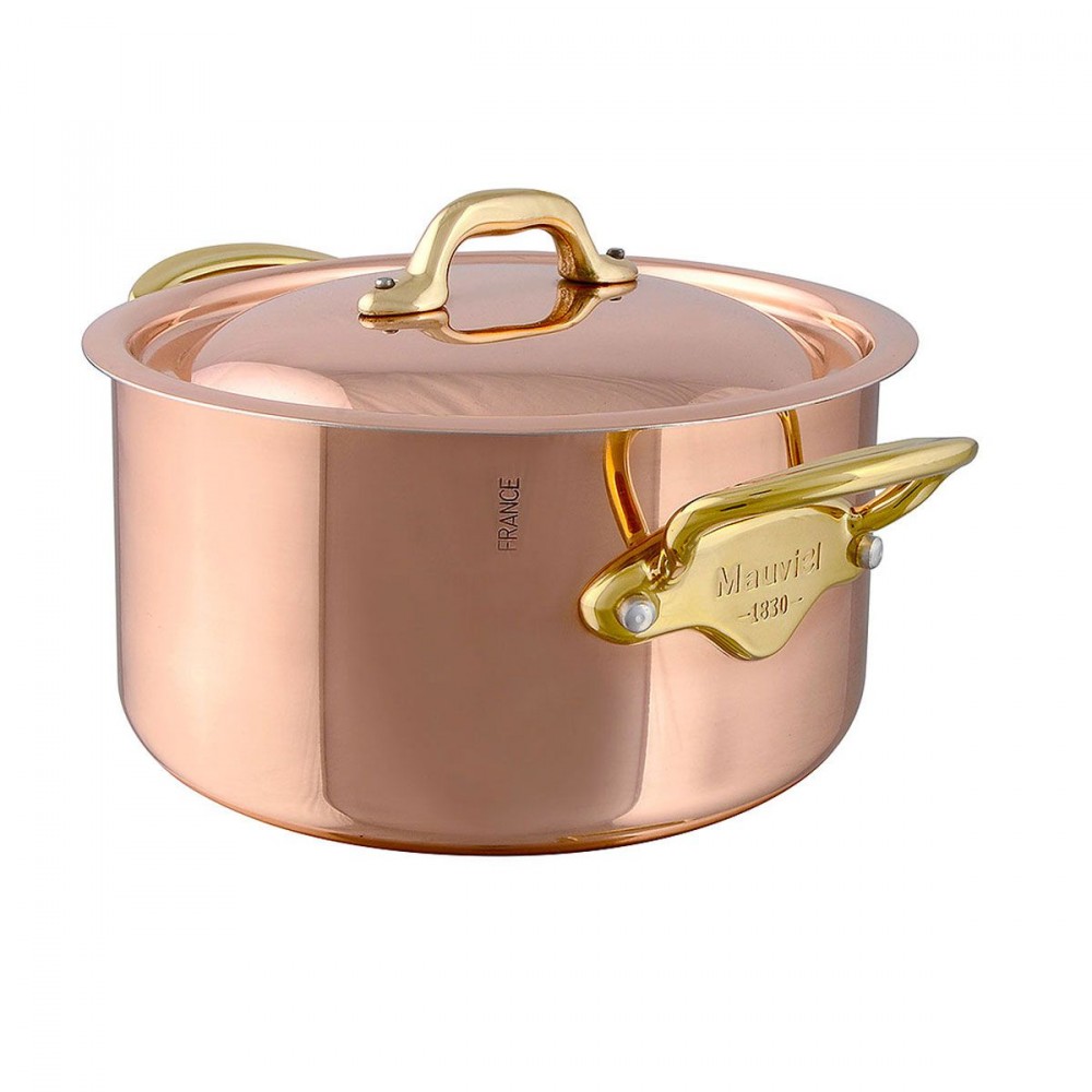 Mauviel M 150b Copper Cocotte Stewpot with Lid