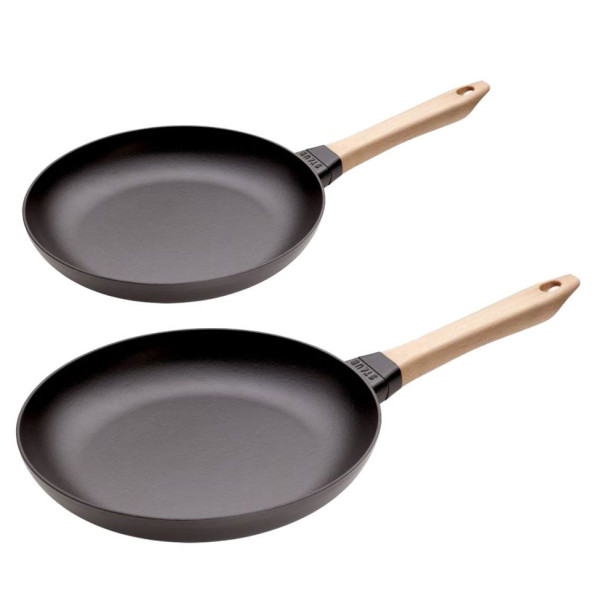 Set de 2 poêles Staub en fonte 20 & 28cm