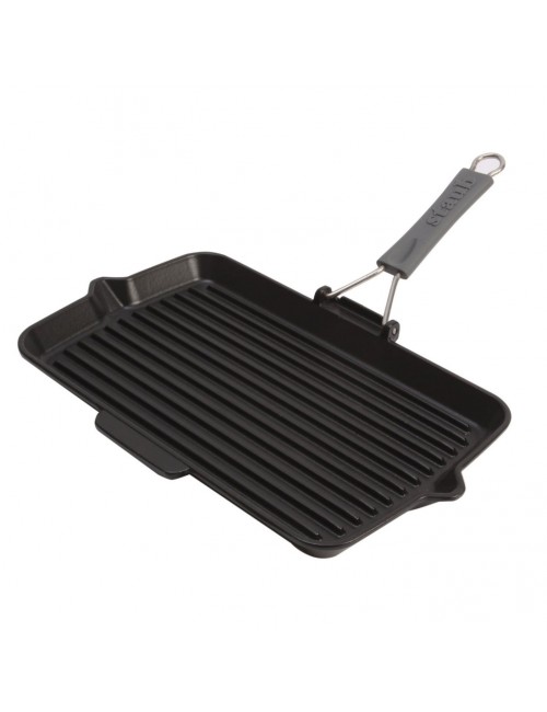 Grill Staub en fonte rectangulaire 34x21cm