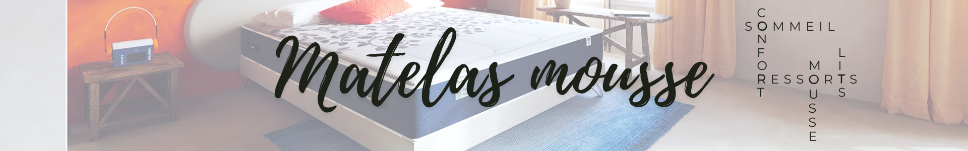 Comfort foam mattress Made in France